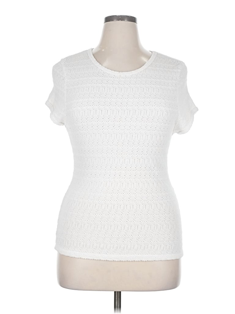 Pre-owned T.la Sweater Vest In White