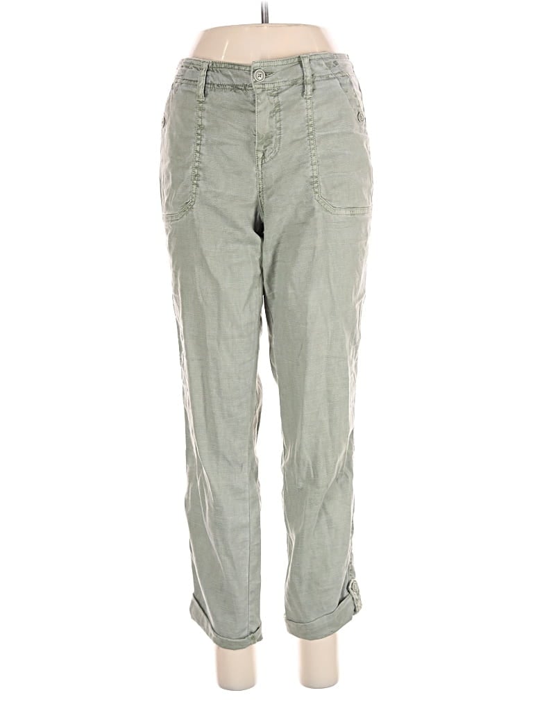 Pre-owned Level 99 Linen Pants In Green