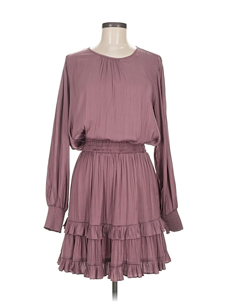 Pre-owned Evereve Casual Dress In Burgundy