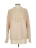 Lush 100% Acrylic Hearts Tan Pullover Sweater Size S - photo 1