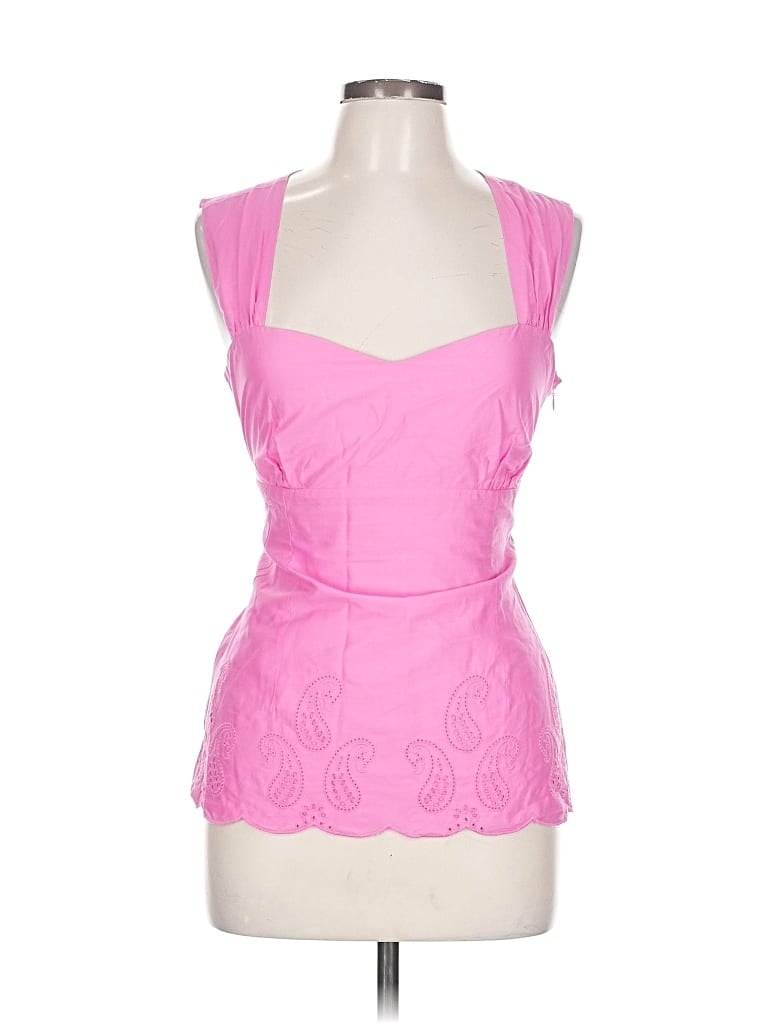 Pre-owned Ann Taylor Loft Sleeveless Blouse In Pink