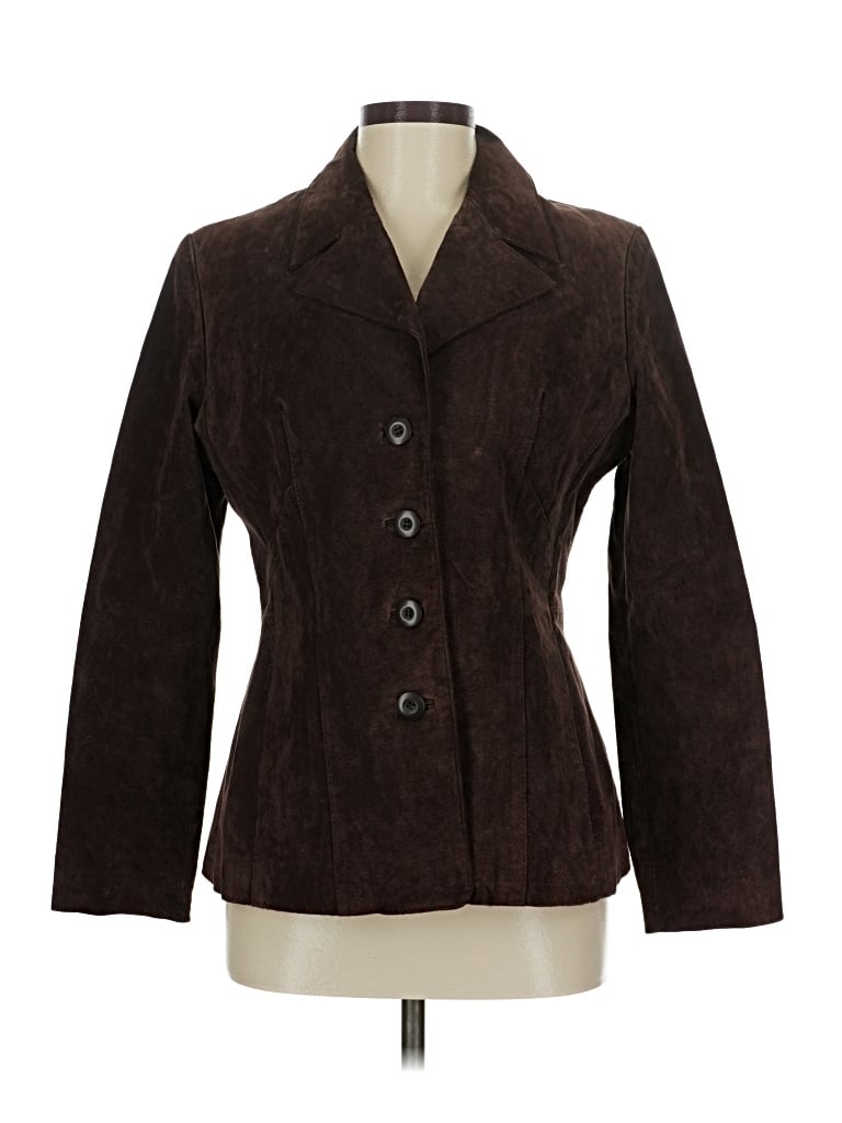 Pre-owned Wilsons Leather Blazer Jacket In Brown