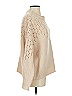 Lush 100% Acrylic Hearts Tan Pullover Sweater Size S - photo 4