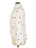 Shein 100% Cotton Print Ivory Long Sleeve Blouse Size L - photo 5
