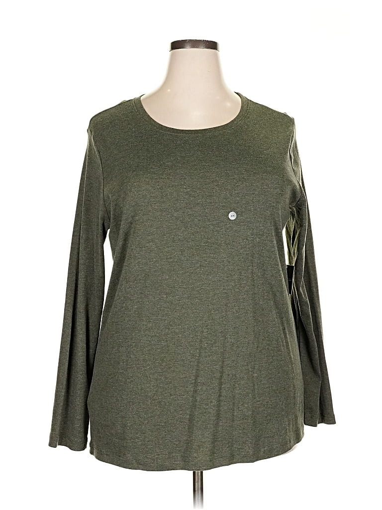Eddie Bauer Long Sleeve T-shirt In Green