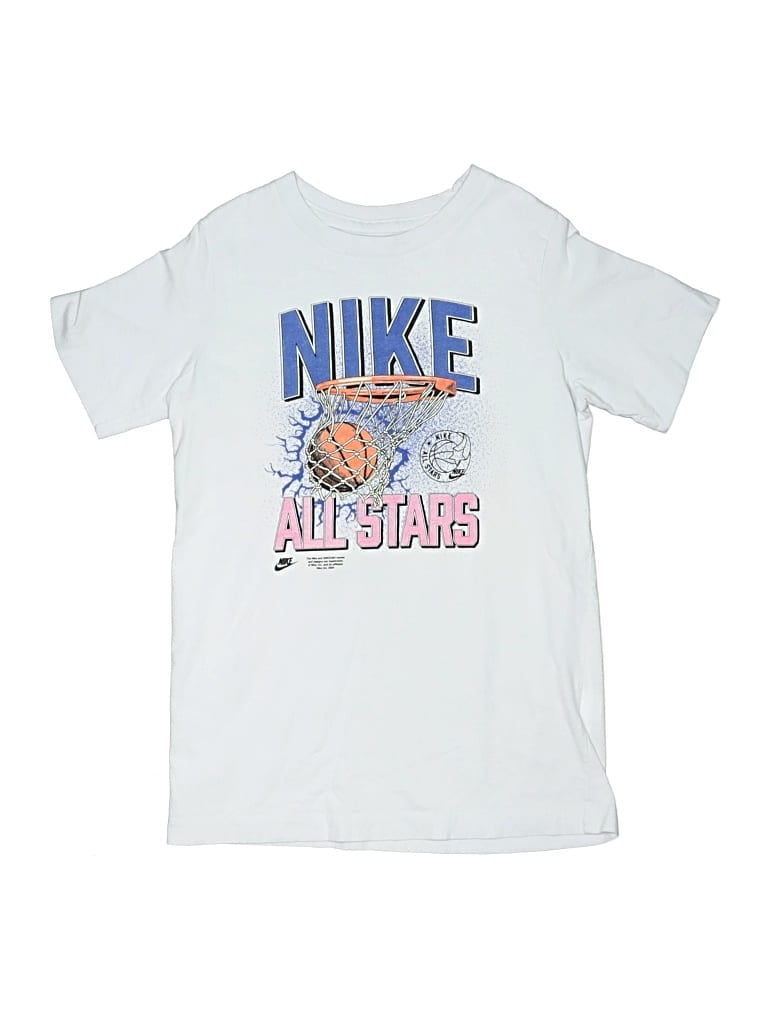 Pre-owned Nike Kids' Short Sleeve T-shirt In Silver