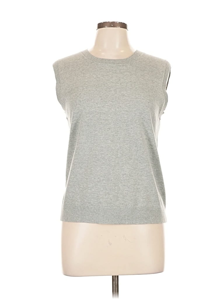 Pre-owned J.crew Factory Store Sweater Vest In Silver