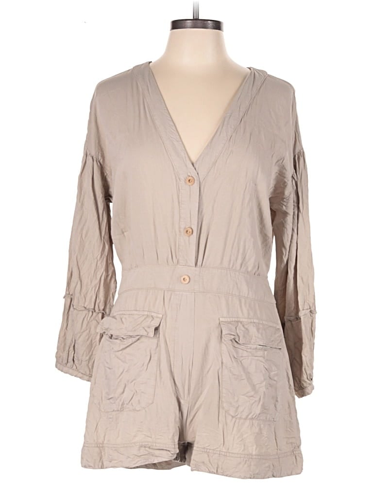 Pre-owned Zara Romper In Brown