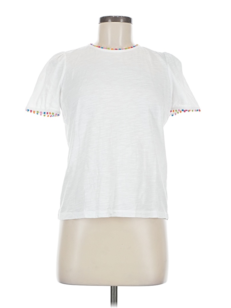 Pre-owned Boden Short Sleeve T-shirt In White