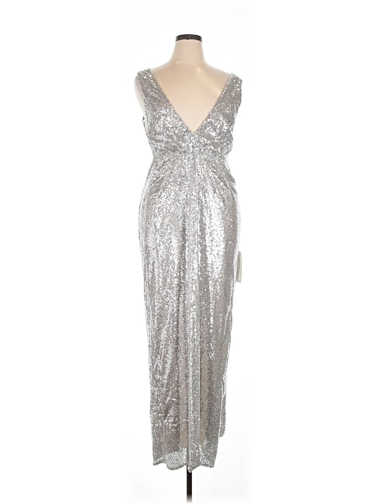 Mac Duggal Cocktail Dress In Silver