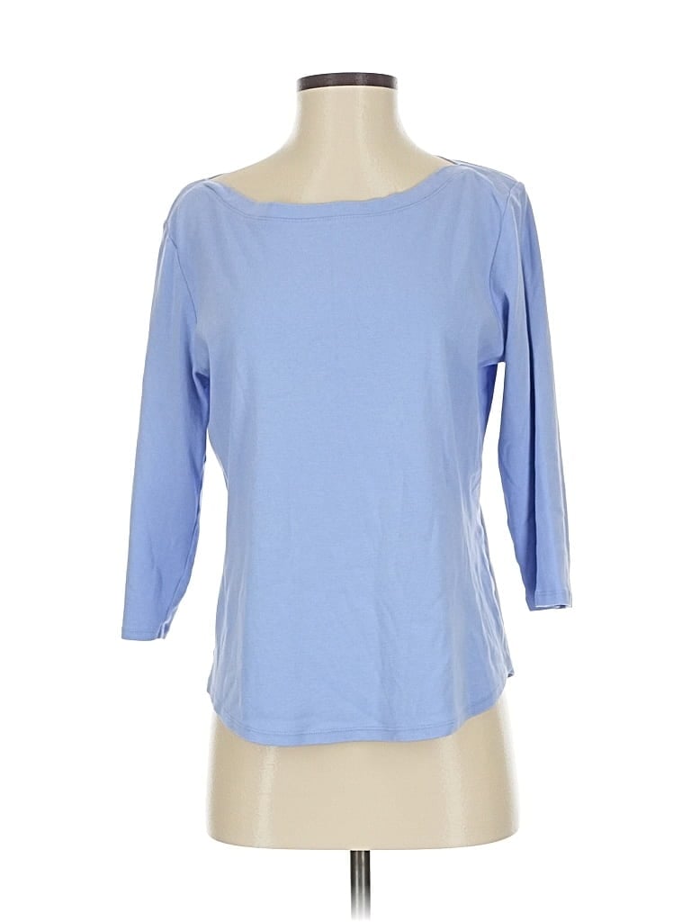 Pre-owned Chico's 3/4 Sleeve T-shirt In Purple