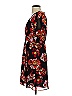 Madewell 100% Polyester Floral Black Casual Dress Size 4 - photo 5