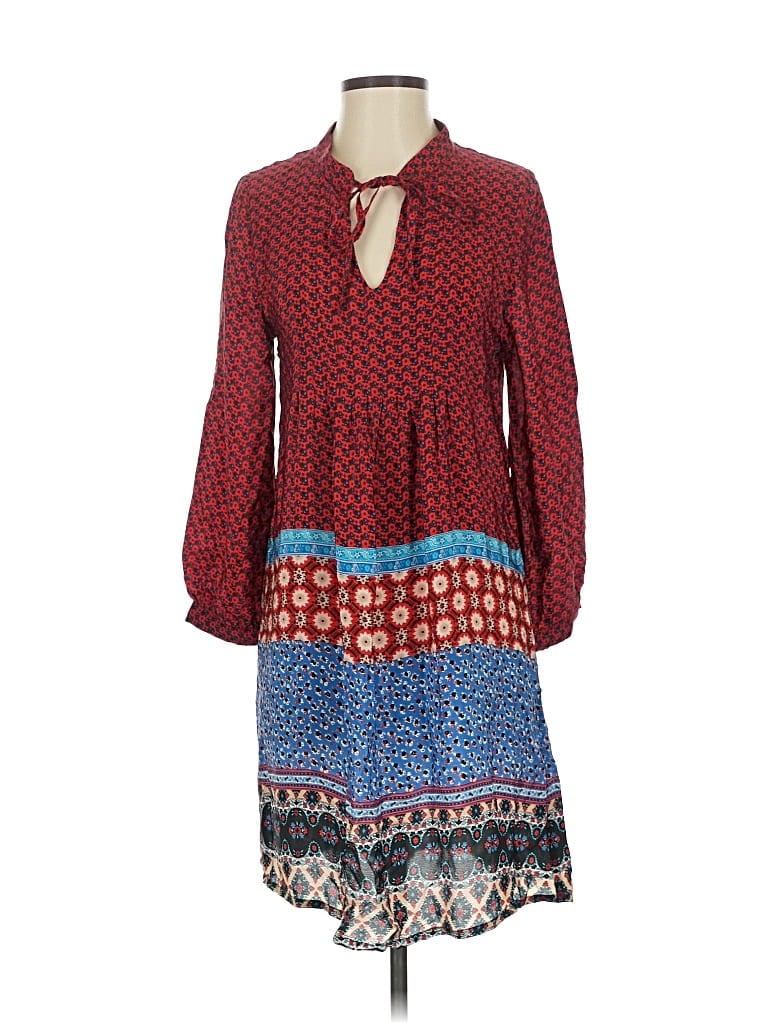 Pre-owned Tolani Casual Dress In Burgundy