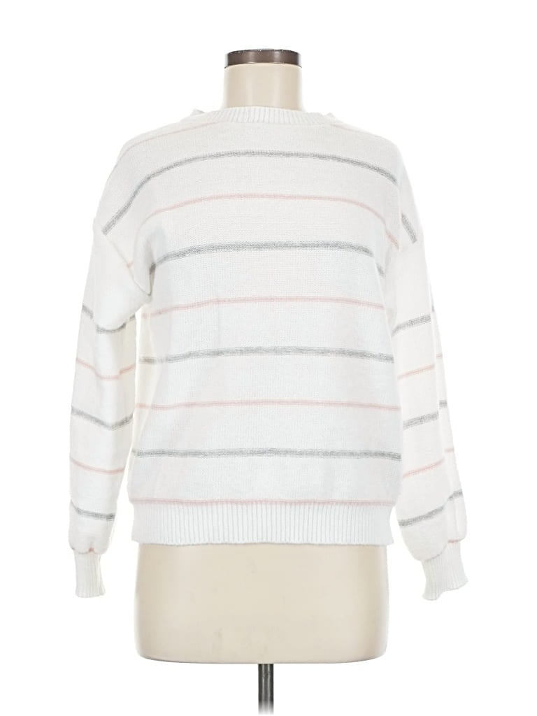 Pre-owned Emery Rose Pullover Sweater In White