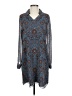 CAbi 100% Polyester Blue Casual Dress Size S - photo 1