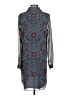 CAbi 100% Polyester Blue Casual Dress Size S - photo 2