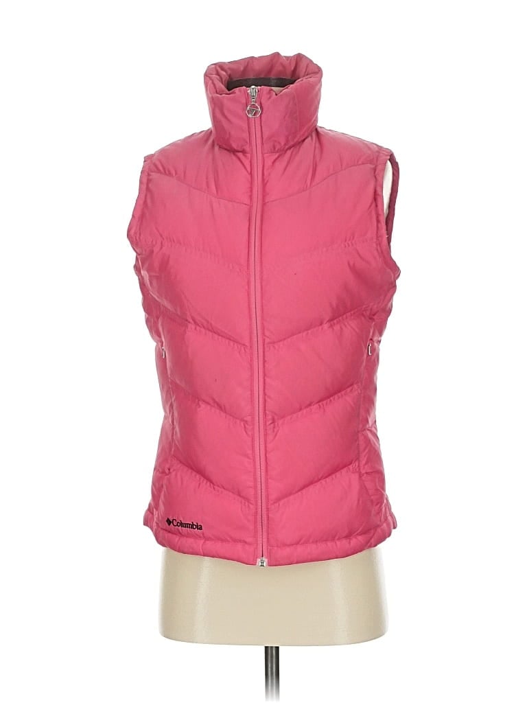 Pre-owned Columbia Vest In Pink