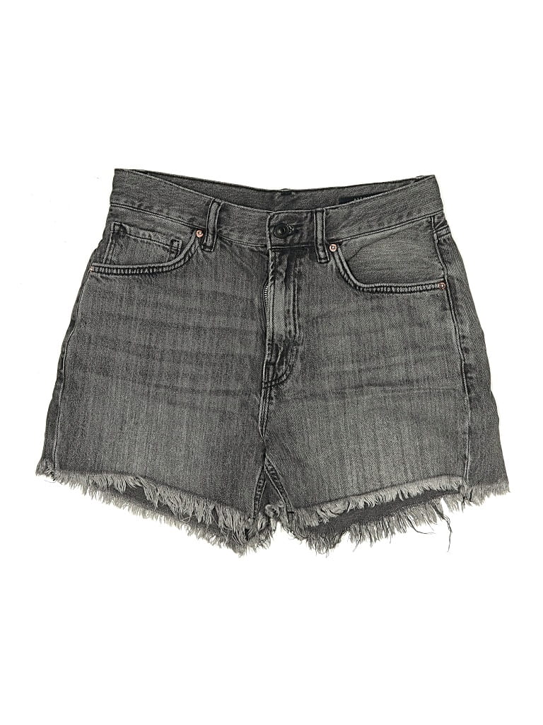 Pre-owned Allsaints Denim Shorts In Gray