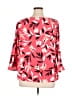 Talbots 100% Polyester Pink 3/4 Sleeve Blouse Size 0X - photo 2