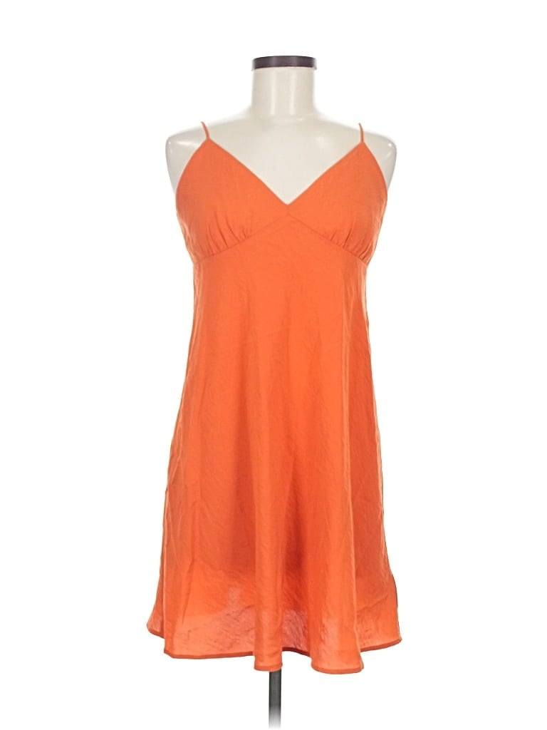 Madewell Sleeveless Top Orange Halter Neckline Tops