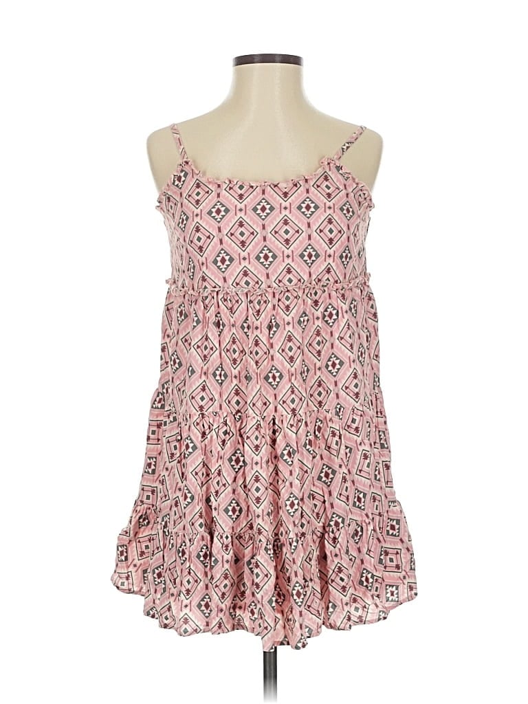 Pre-owned Rock And Roll Cowgirl Casual Dress In Pink