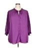 Assorted Brands 100% Polyester Purple 3/4 Sleeve Blouse Size 2X - photo 1