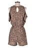 Venus Animal Print Brown Romper Size XS - photo 2