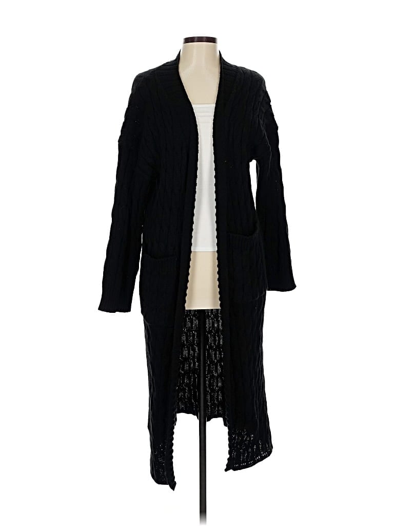 Pre-owned Unbranded Cardigan Sweater In Black