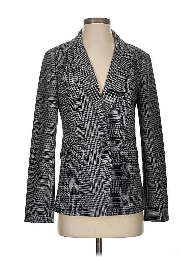 Pre-owned Ann Taylor Loft Outlet Blazer Jacket In Gray