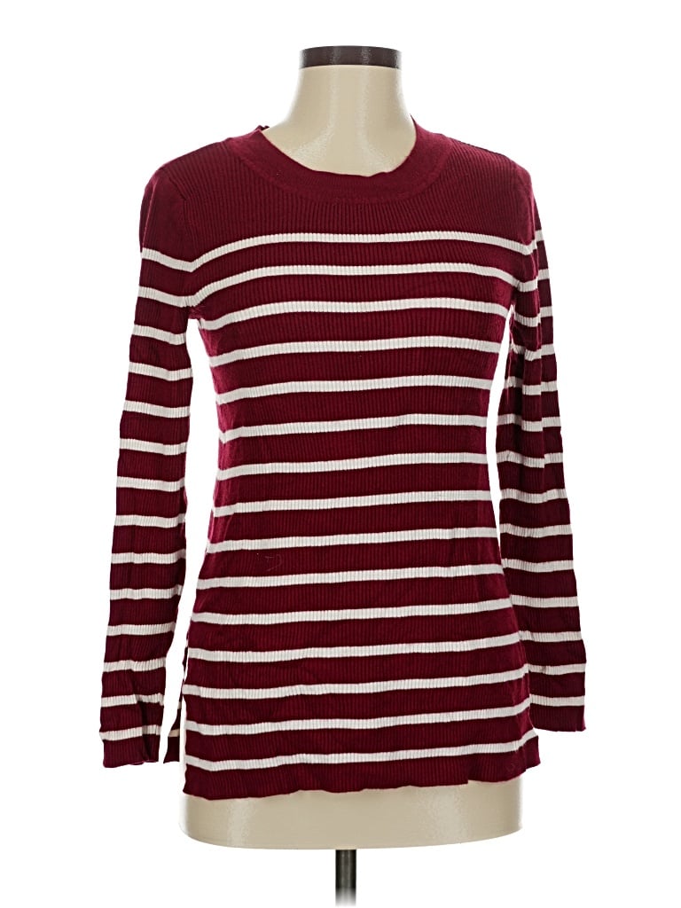 Pre-owned Cato Pullover Sweater In Burgundy