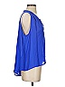 NSF 100% Silk Blue Sleeveless Silk Top Size S - photo 4
