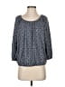 MICHAEL Michael Kors Blue 3/4 Sleeve Blouse Size S - photo 1