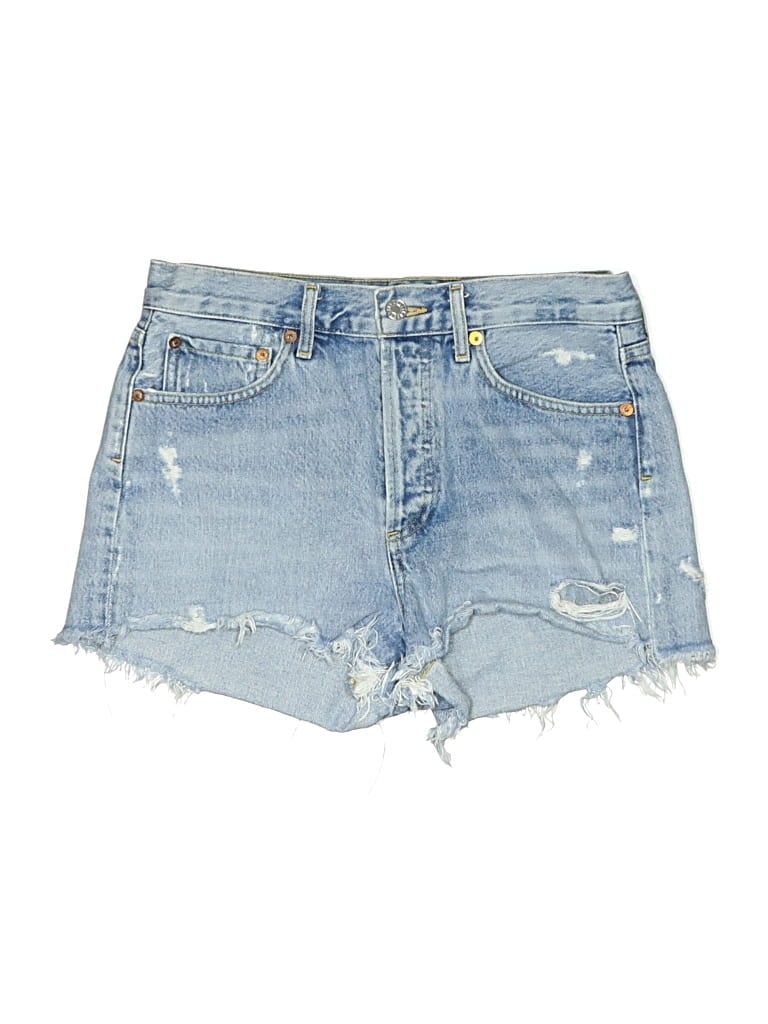 Pre-owned Agolde Denim Shorts In Blue