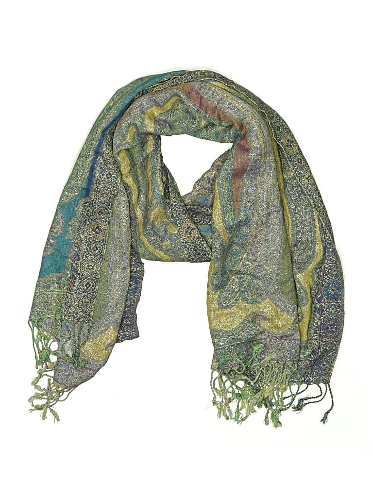 Pre-owned Unbranded Scarf In Blue