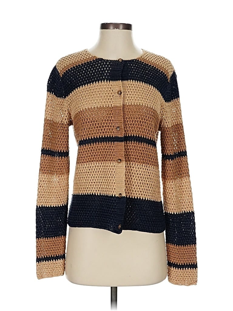 Pre-owned Jones New York Sport Cardigan Sweater In Brown