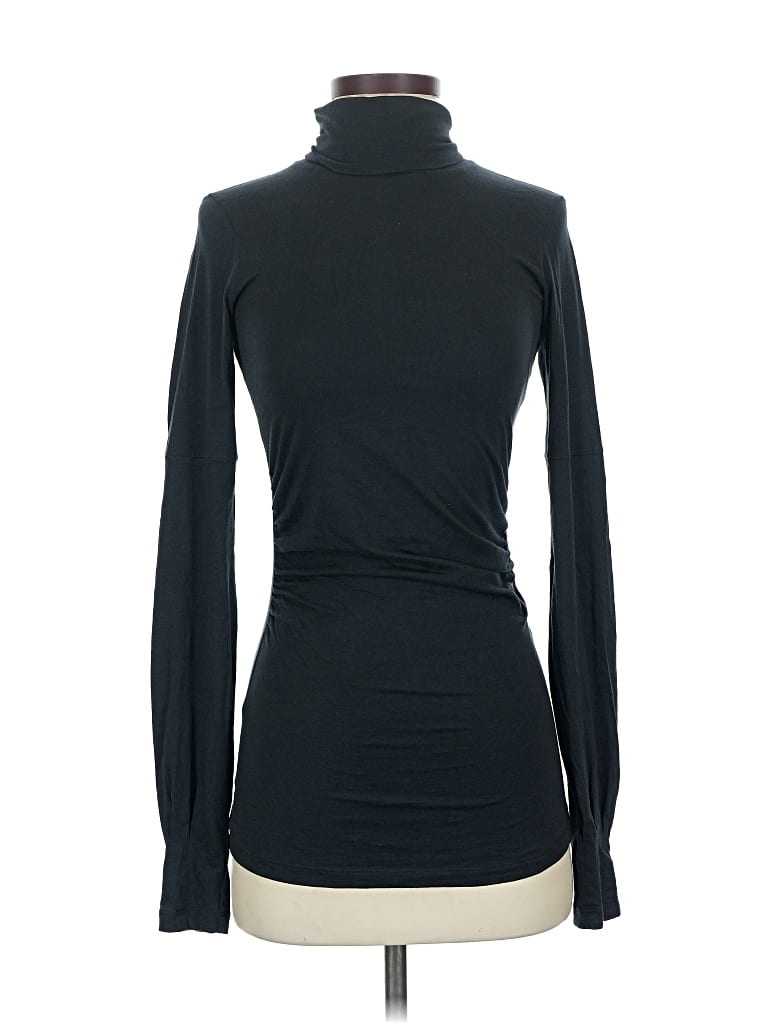 Pre-owned Theory Long Sleeve Turtleneck In Black