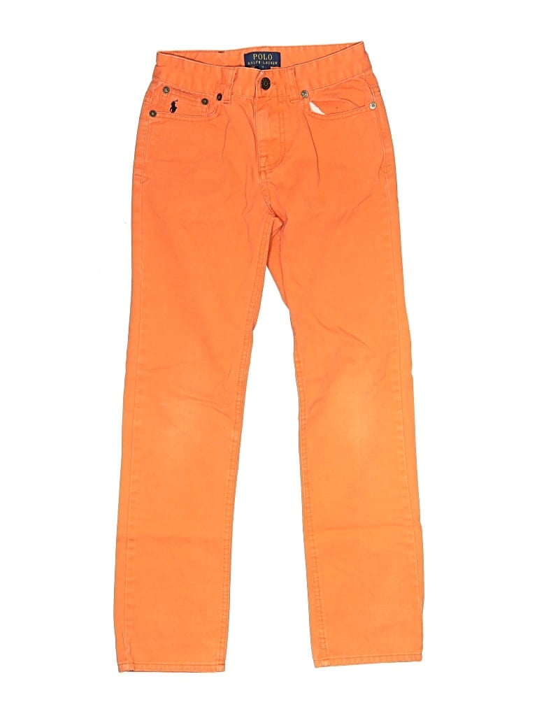 Pre-owned Polo By Ralph Lauren Kids' Jeans In Orange