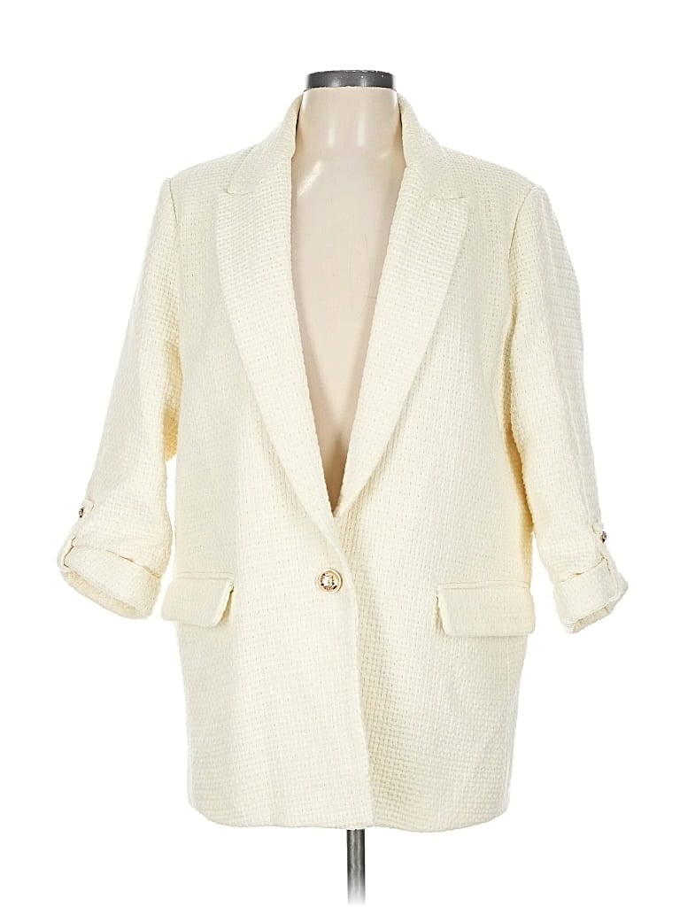 Pre-owned Hailey & Co Blazer Jacket In White