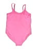 Giorgio Armani Classico Solid Pink One Piece Swimsuit Size L - photo 2