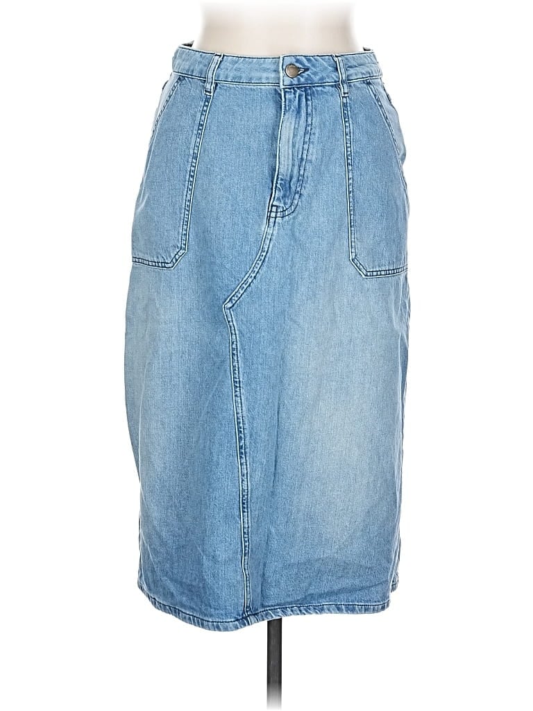 Pre-owned Ba&sh Denim Skirt In Blue