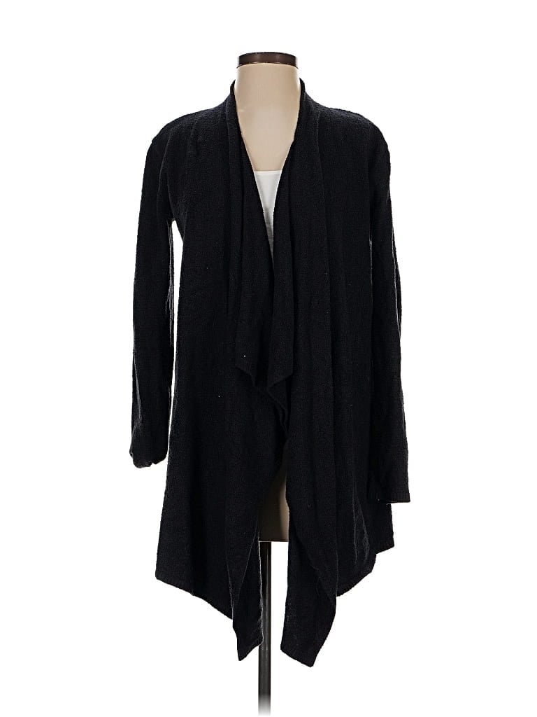Pre-owned Barefoot Dreams Cardigan Sweater In Black