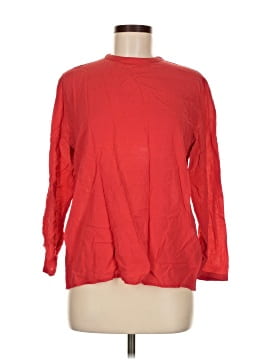 Giorgio Armani Long Sleeve Silk Top