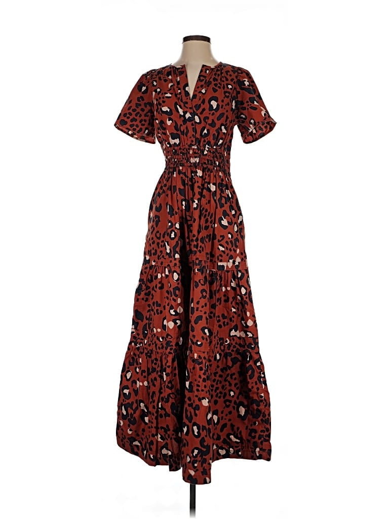 Pre-owned Maeve By Anthropologie Casual Dress In Brown
