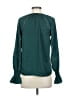 Vince Camuto 100% Polyester Teal Long Sleeve Blouse Size XXS - photo 2