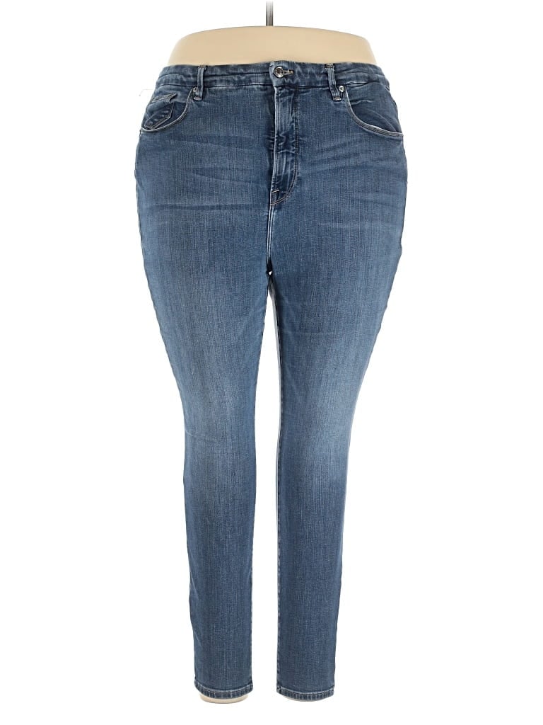 Pre-owned Good American Jeans In Blue