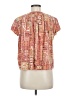 Caffe 100% Rayon Orange Short Sleeve Henley Size M - photo 2