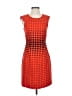 J.Crew 100% Polyester Polka Dots Orange Cocktail Dress Size 2 - photo 1
