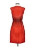 J.Crew 100% Polyester Polka Dots Orange Cocktail Dress Size 2 - photo 2