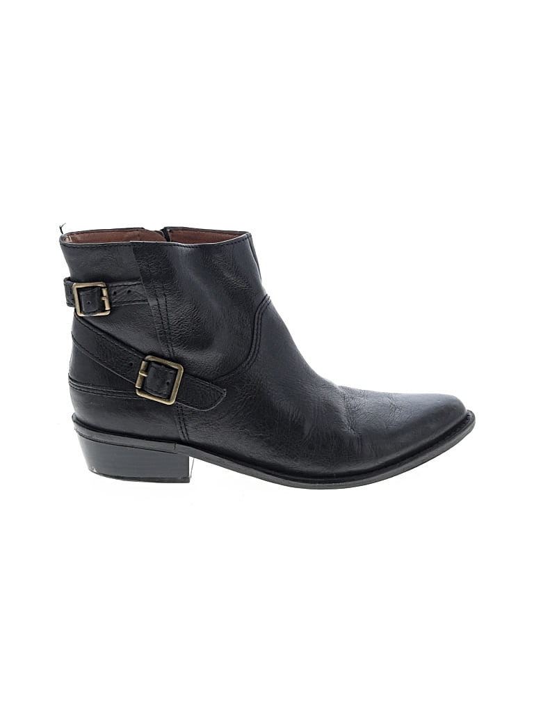 Pre-owned Lucky Brand Ankle Boots In Black