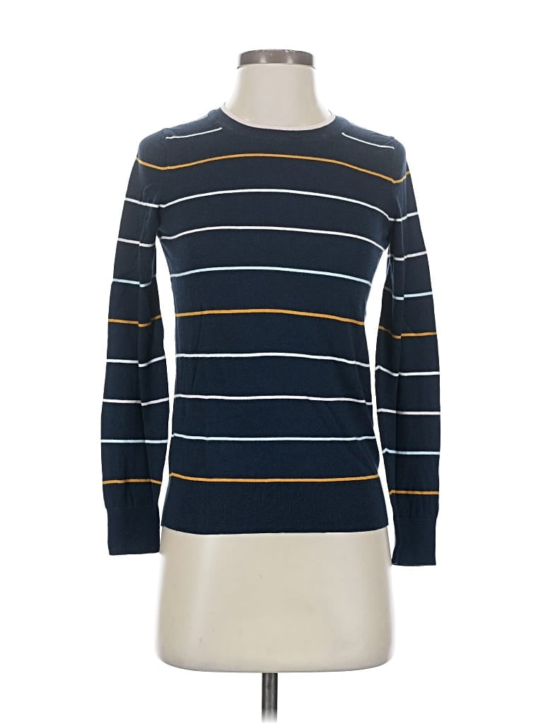 Pre-owned Banana Republic Factory Store Long Sleeve T-shirt In Blue